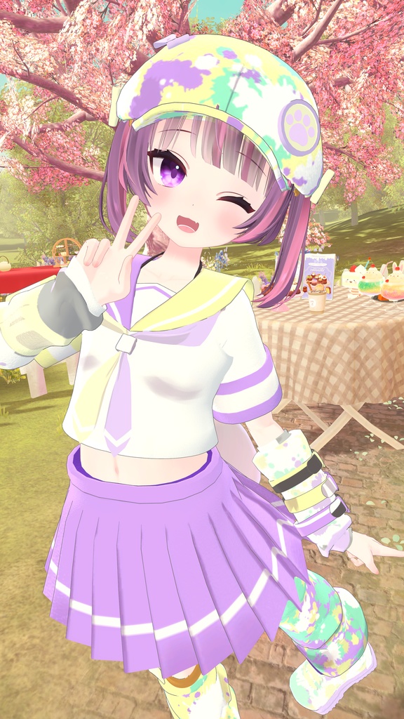 《複数アバター対応衣装》Re:セーラーアシンメトリー