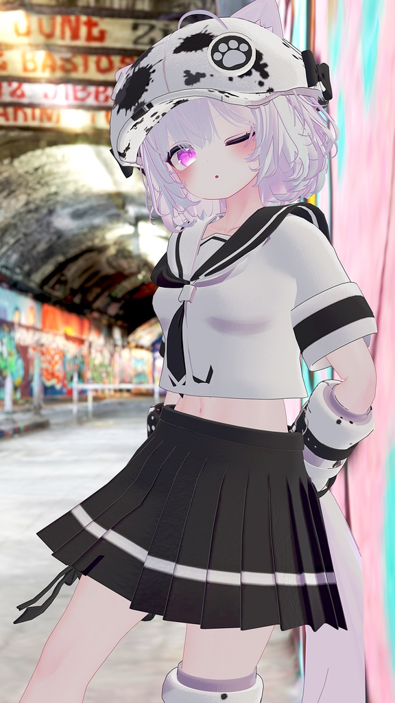 《複数アバター対応衣装》Re:セーラーアシンメトリー