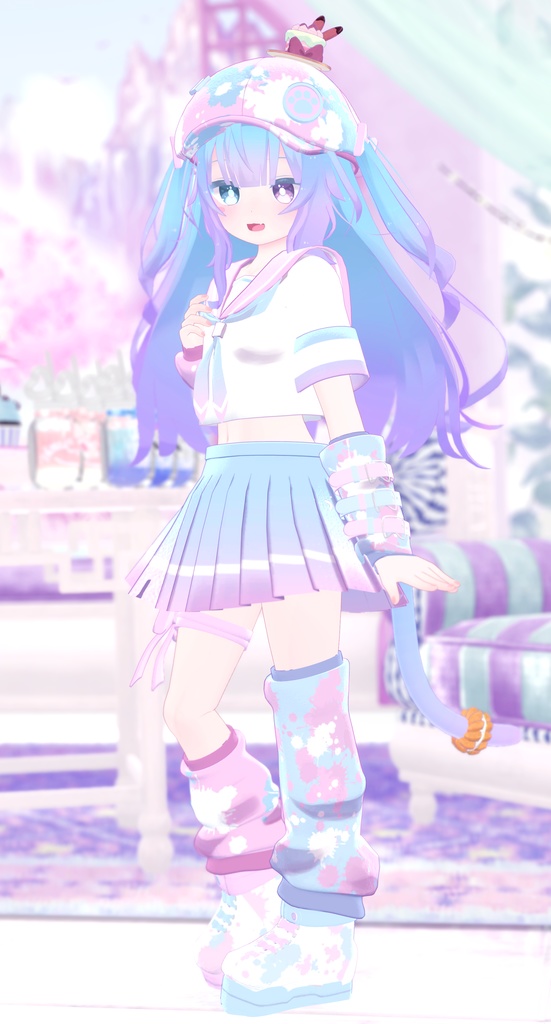 《複数アバター対応衣装》Re:セーラーアシンメトリー