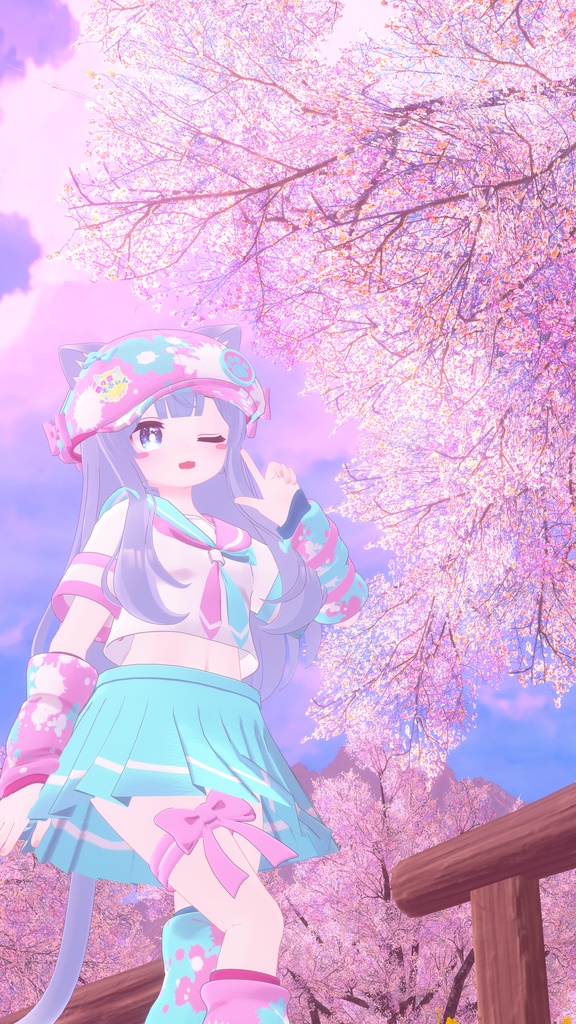 《複数アバター対応衣装》Re:セーラーアシンメトリー