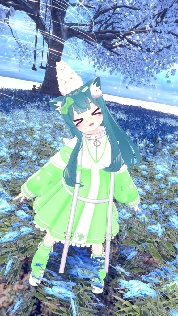 【セール中】《複数アバター対応衣装》ホーリーバンソーコうさぎ