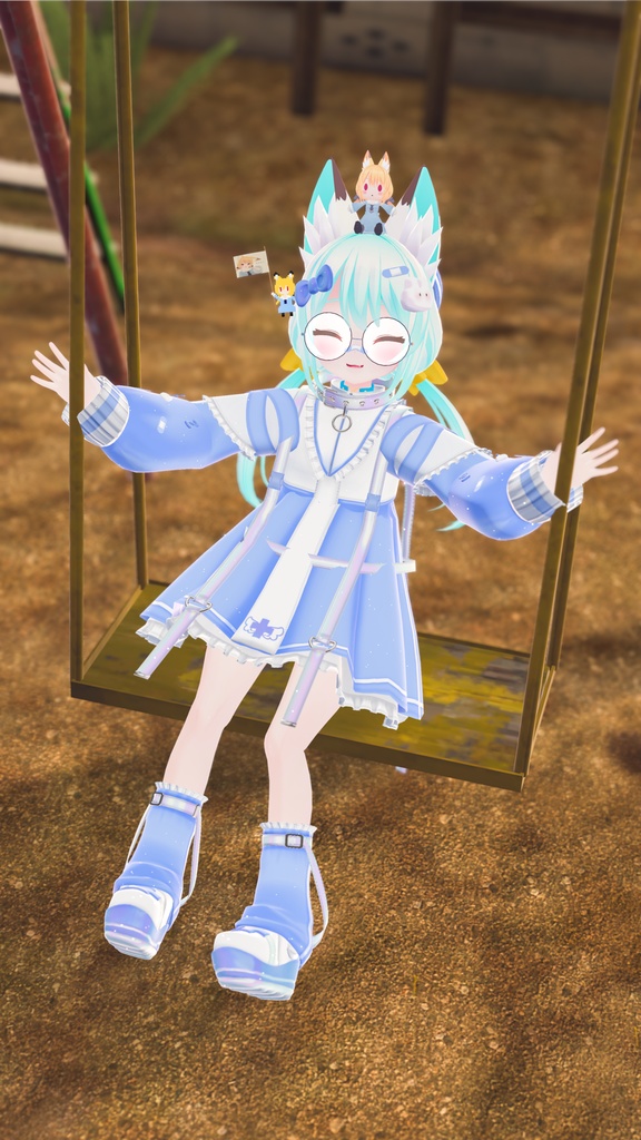 【セール中】《複数アバター対応衣装》ホーリーバンソーコうさぎ