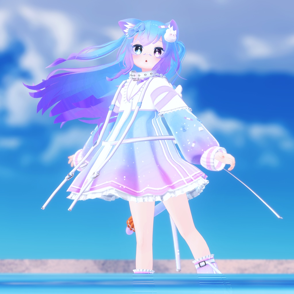 【セール中】《複数アバター対応衣装》ホーリーバンソーコうさぎ