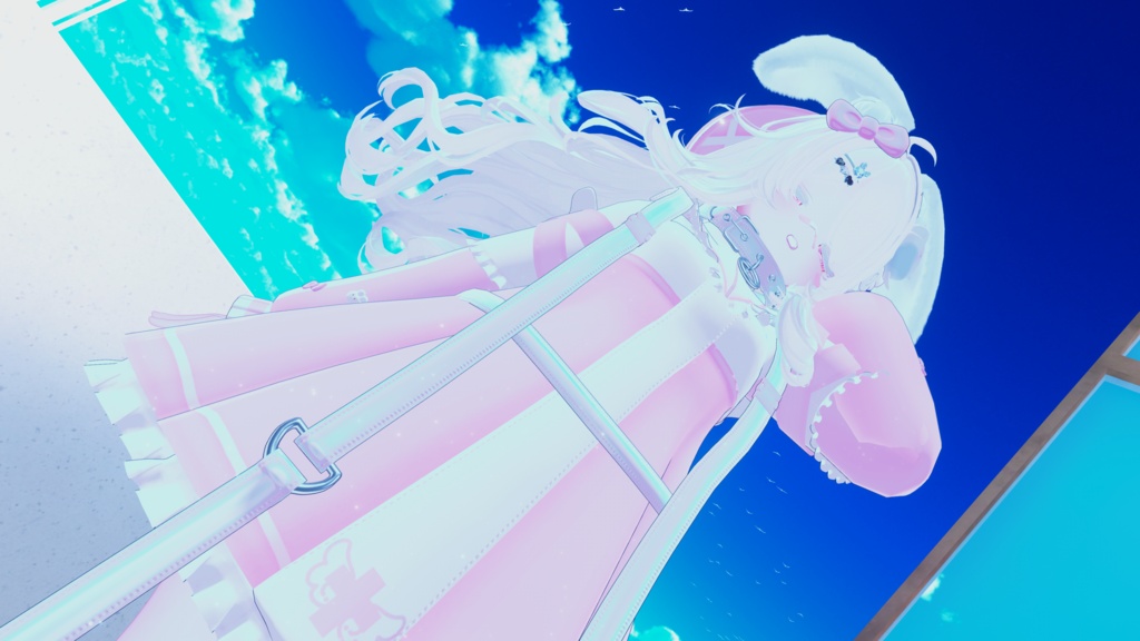 【セール中】《複数アバター対応衣装》ホーリーバンソーコうさぎ