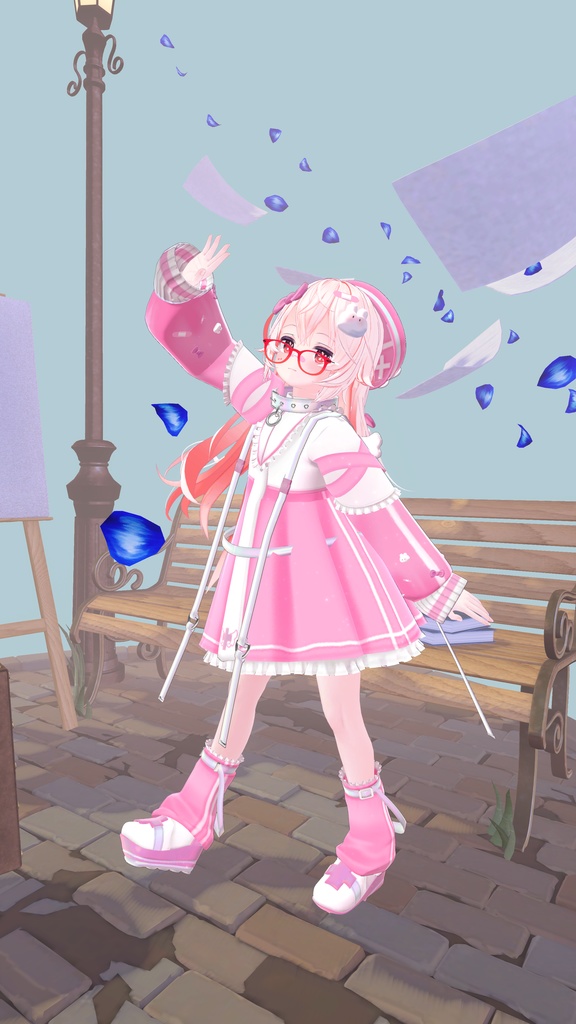 【セール中】《複数アバター対応衣装》ホーリーバンソーコうさぎ