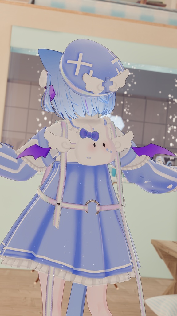 【セール中】《複数アバター対応衣装》ホーリーバンソーコうさぎ