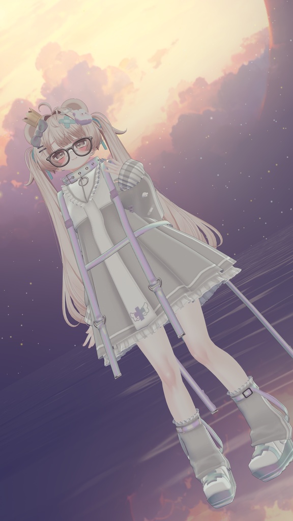 【セール中】《複数アバター対応衣装》ホーリーバンソーコうさぎ