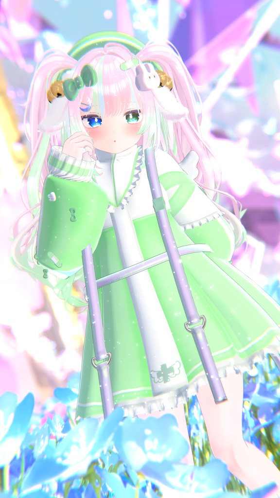 【セール中】《複数アバター対応衣装》ホーリーバンソーコうさぎ