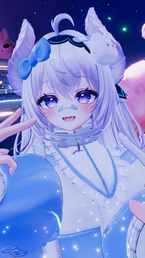 【セール中】《複数アバター対応衣装》ホーリーバンソーコうさぎ