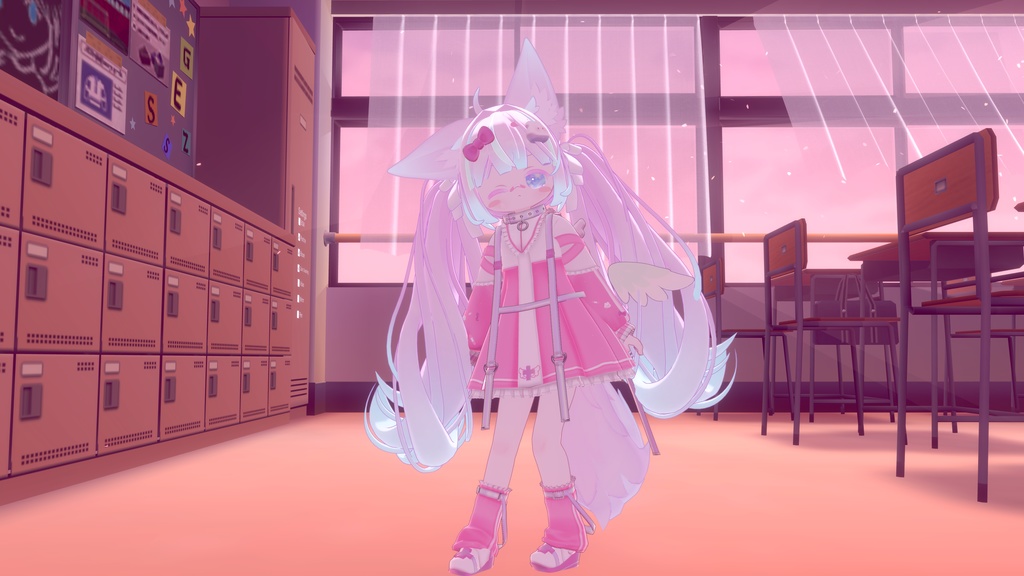 【セール中】《複数アバター対応衣装》ホーリーバンソーコうさぎ