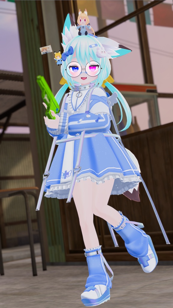 【セール中】《複数アバター対応衣装》ホーリーバンソーコうさぎ