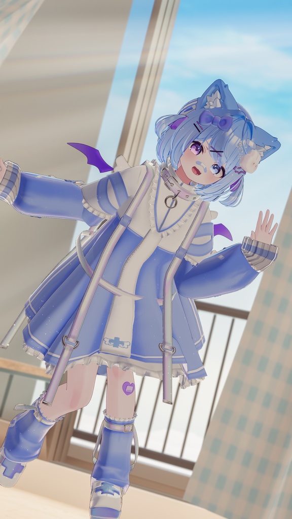 【セール中】《複数アバター対応衣装》ホーリーバンソーコうさぎ