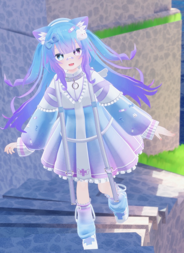 【セール中】《複数アバター対応衣装》ホーリーバンソーコうさぎ