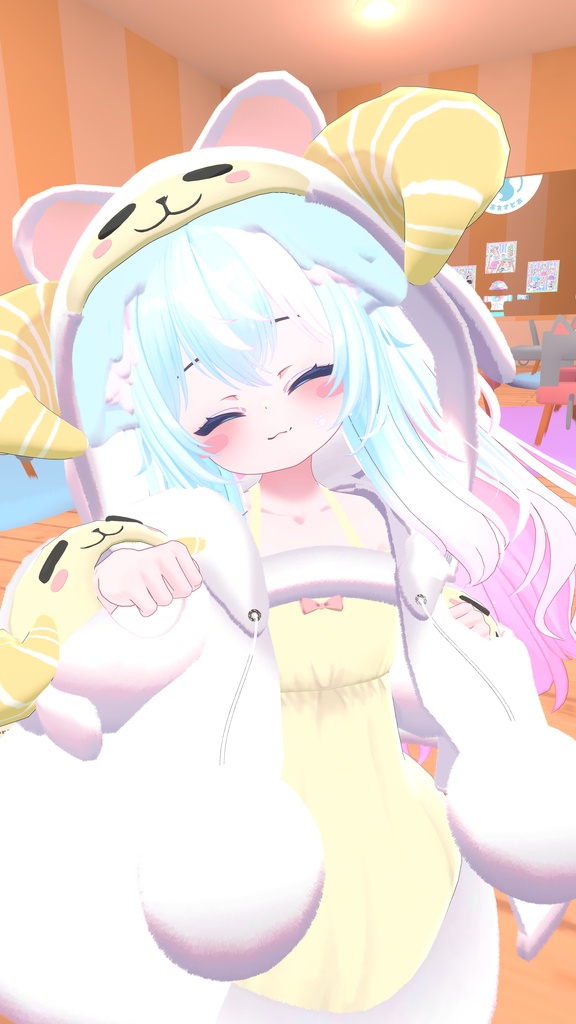 《複数アバター対応衣装》ひつじさんパジャマ