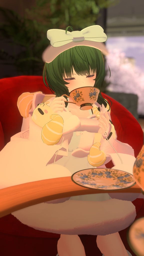 《複数アバター対応衣装》ひつじさんパジャマ