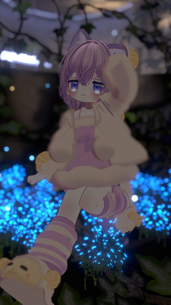 《複数アバター対応衣装》ひつじさんパジャマ