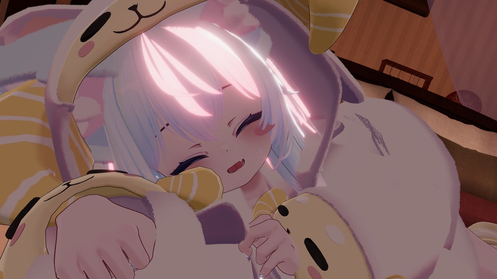 《複数アバター対応衣装》ひつじさんパジャマ