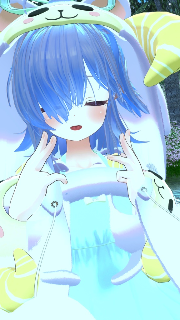 《複数アバター対応衣装》ひつじさんパジャマ