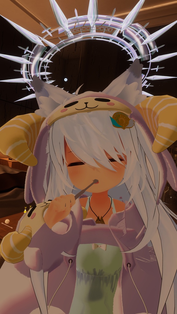 《複数アバター対応衣装》ひつじさんパジャマ