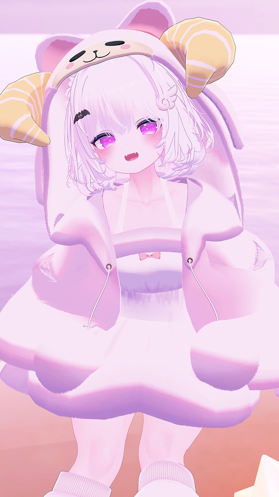 《複数アバター対応衣装》ひつじさんパジャマ