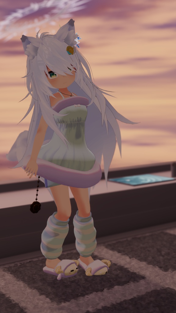 《複数アバター対応衣装》ひつじさんパジャマ