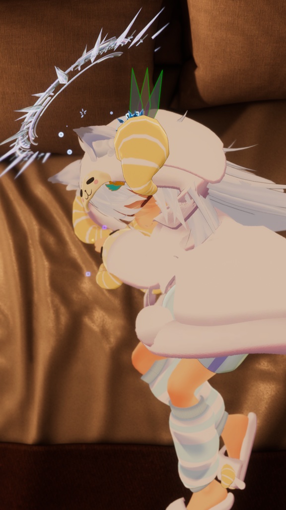 《複数アバター対応衣装》ひつじさんパジャマ