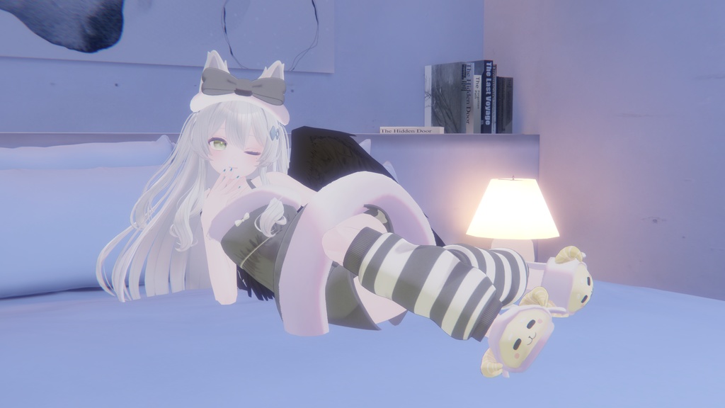 《複数アバター対応衣装》ひつじさんパジャマ