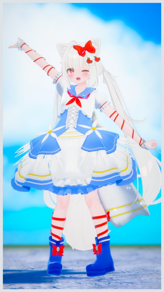 《複数アバター対応衣装》スノーブルーム・セレナーデ