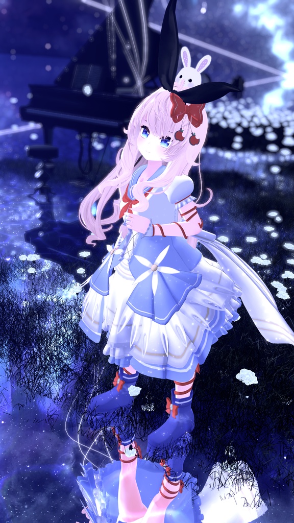 《複数アバター対応衣装》スノーブルーム・セレナーデ