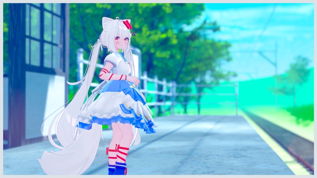 《複数アバター対応衣装》スノーブルーム・セレナーデ