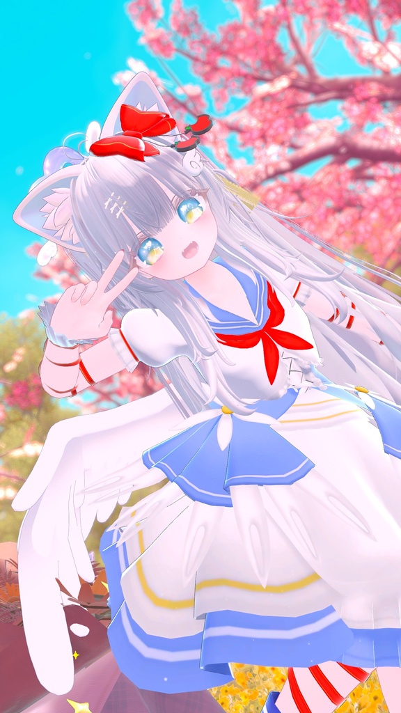 《複数アバター対応衣装》スノーブルーム・セレナーデ