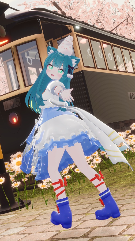 《複数アバター対応衣装》スノーブルーム・セレナーデ