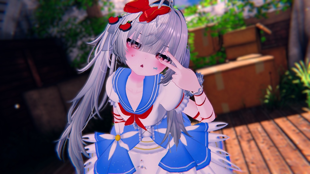 《複数アバター対応衣装》スノーブルーム・セレナーデ