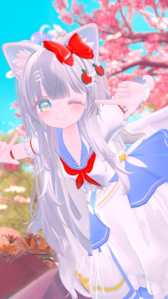 《複数アバター対応衣装》スノーブルーム・セレナーデ