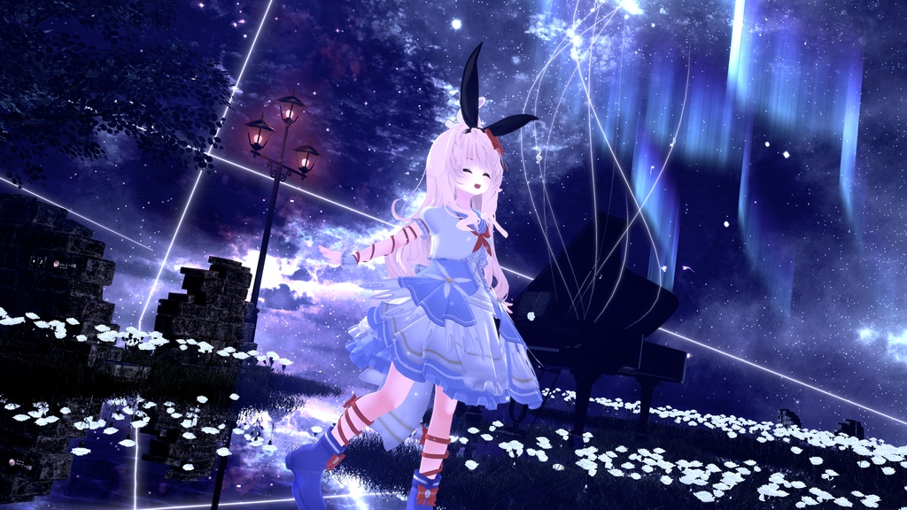 《複数アバター対応衣装》スノーブルーム・セレナーデ