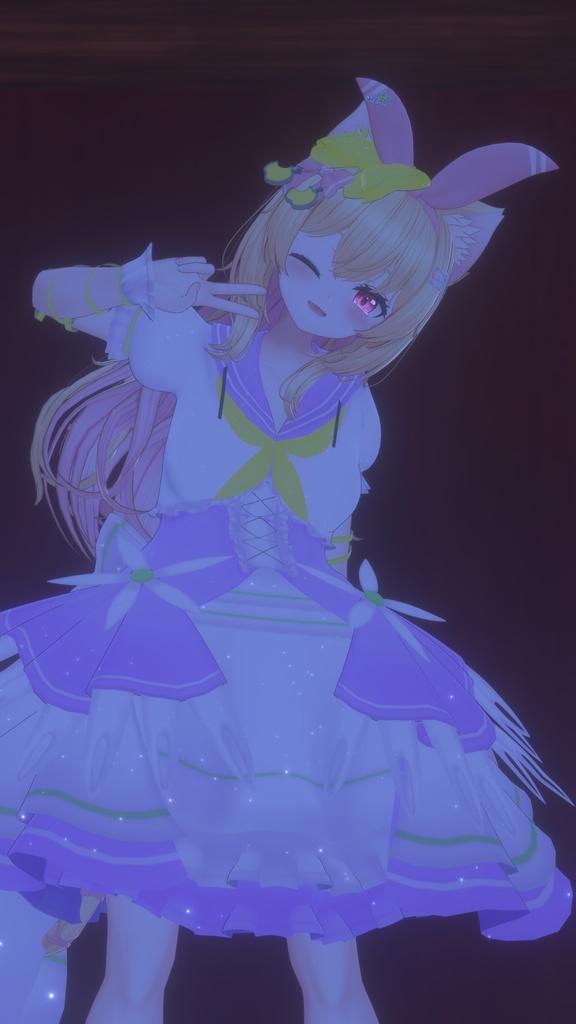 《複数アバター対応衣装》スノーブルーム・セレナーデ