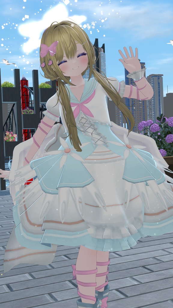 《複数アバター対応衣装》スノーブルーム・セレナーデ