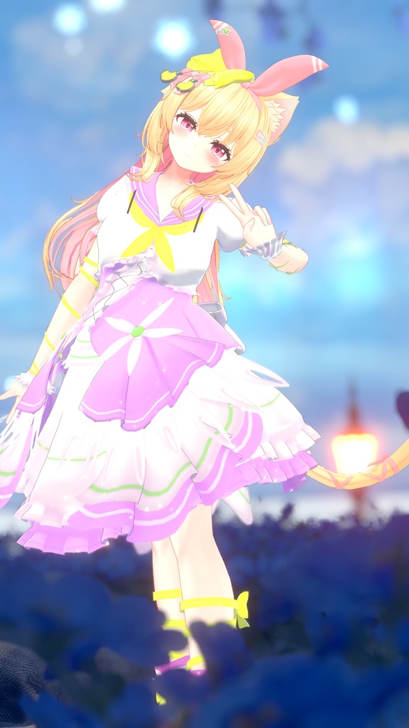 《複数アバター対応衣装》スノーブルーム・セレナーデ