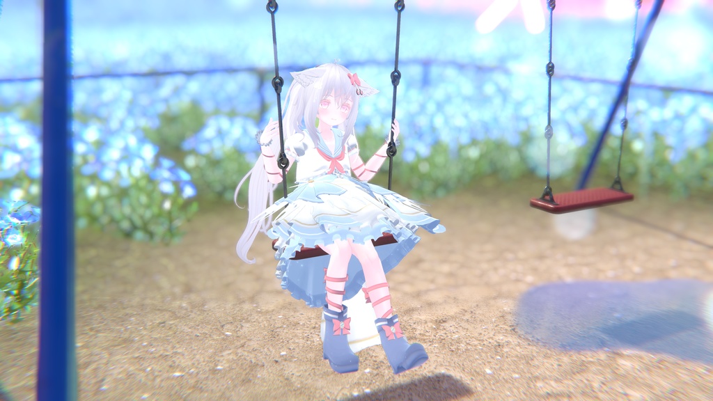 《複数アバター対応衣装》スノーブルーム・セレナーデ