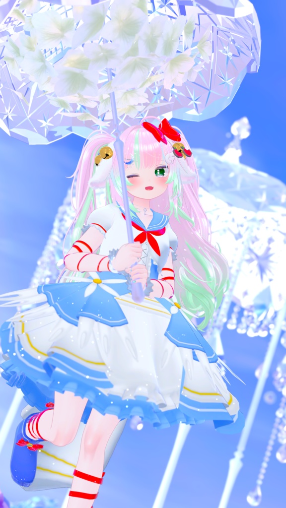 《複数アバター対応衣装》スノーブルーム・セレナーデ