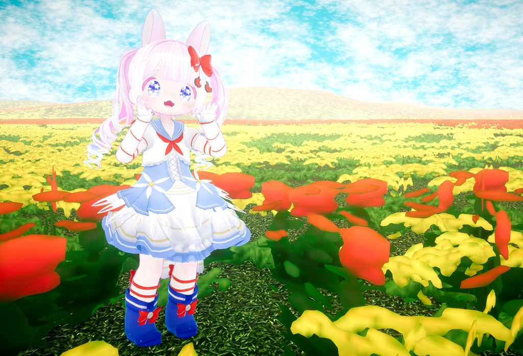 《複数アバター対応衣装》スノーブルーム・セレナーデ