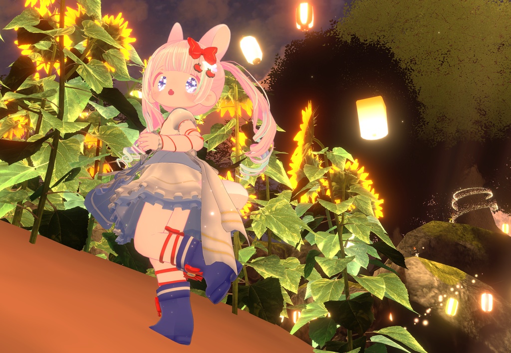 《複数アバター対応衣装》スノーブルーム・セレナーデ