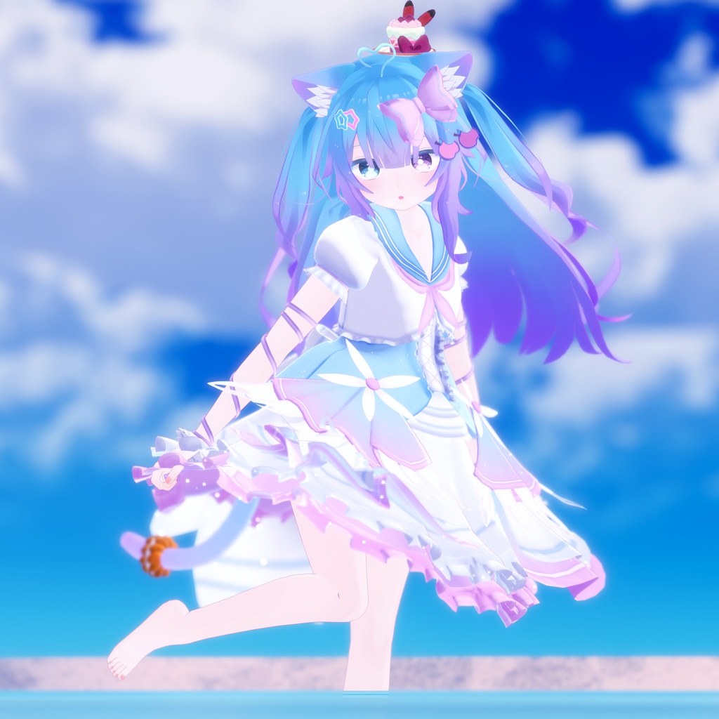 《複数アバター対応衣装》スノーブルーム・セレナーデ