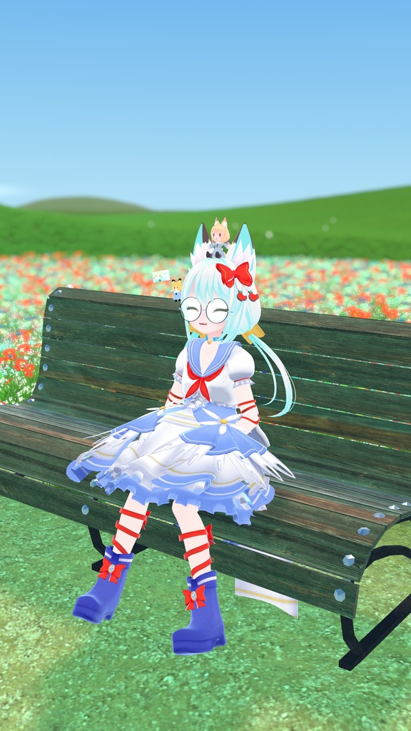 《複数アバター対応衣装》スノーブルーム・セレナーデ