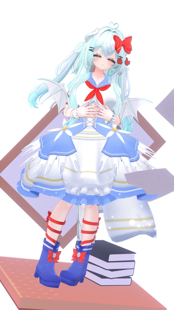 《複数アバター対応衣装》スノーブルーム・セレナーデ