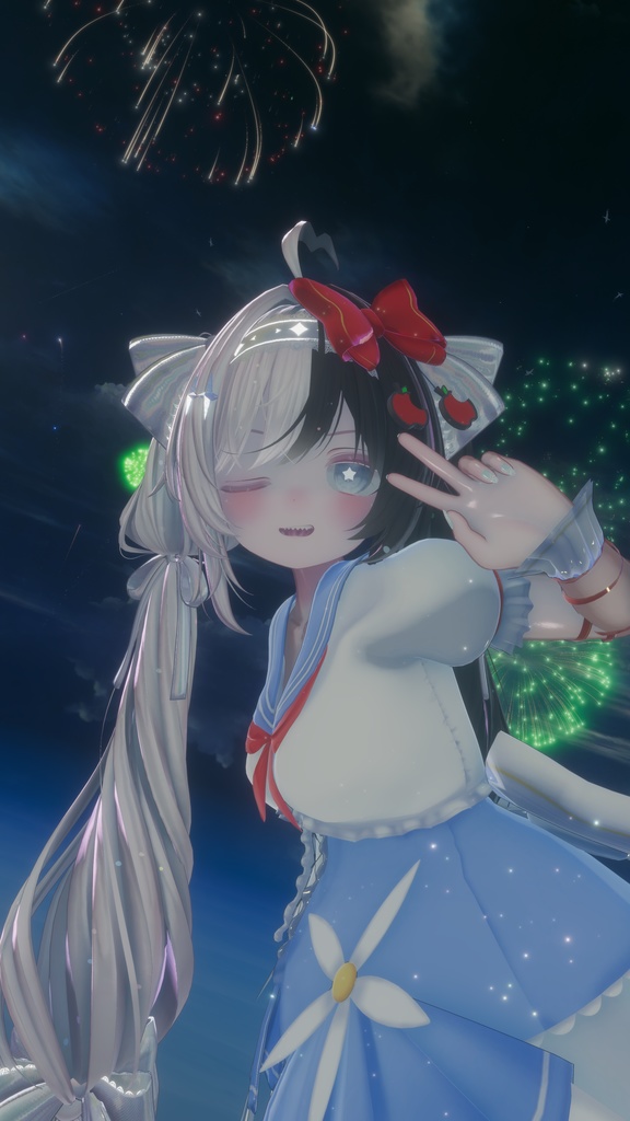 《複数アバター対応衣装》スノーブルーム・セレナーデ