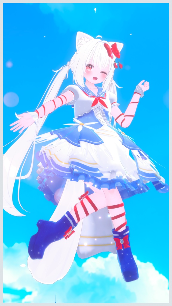 《複数アバター対応衣装》スノーブルーム・セレナーデ