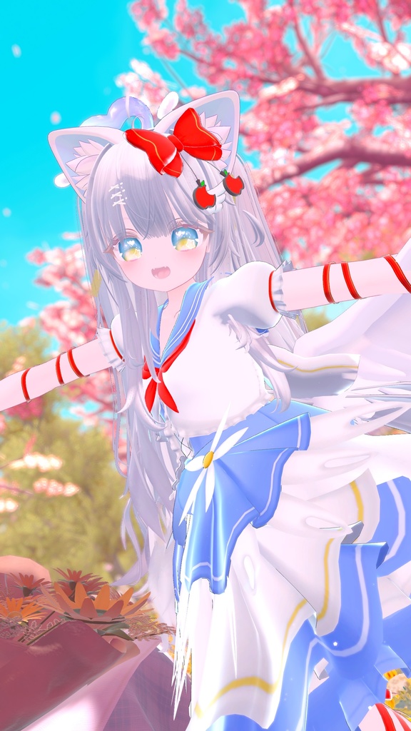 《複数アバター対応衣装》スノーブルーム・セレナーデ