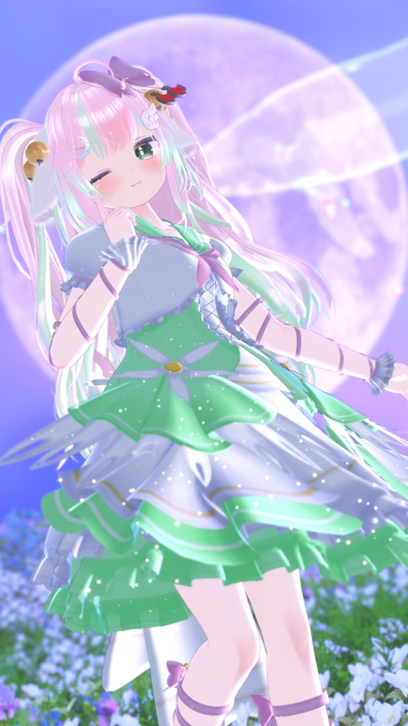 《複数アバター対応衣装》スノーブルーム・セレナーデ