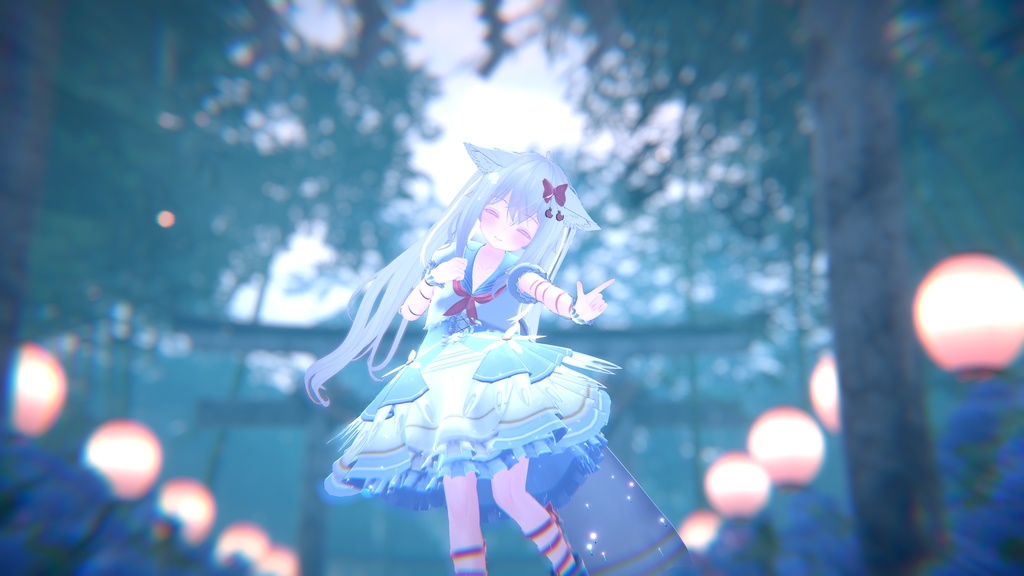 《複数アバター対応衣装》スノーブルーム・セレナーデ